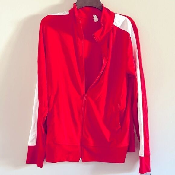 ID Ideology Plus Size Side-Striped Tricot Jacket, jacket, sweater, sweatshirt - Picture 6 of 7